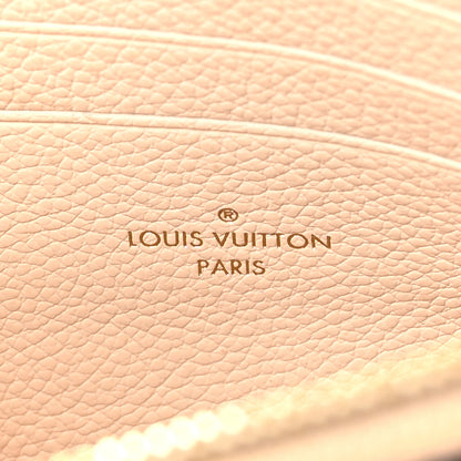 Louis Vuitton Empreinte Double Zip Pochette Beige Rose Creme 6 of 10