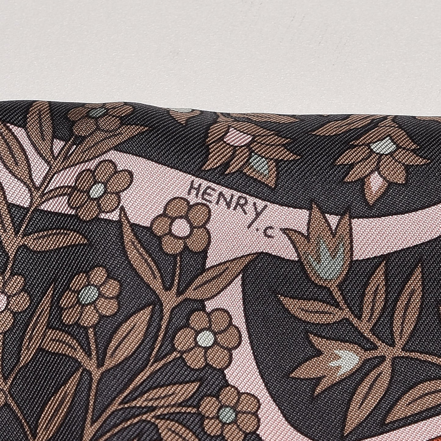Silk L'Arbre De Vie Scarf 90 Reglisse Vieux Rose Turquoise