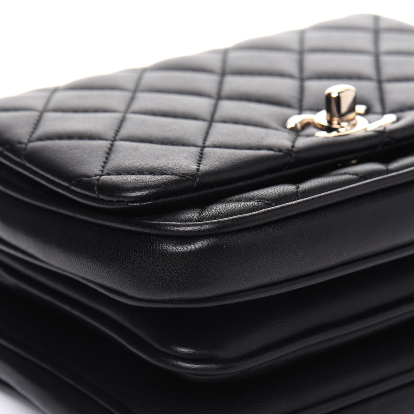 Lambskin Quilted Mini Citizen Chic Flap Black