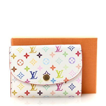 Louis Vuitton LV X TM Monogram Multicolor Rosalie Coin Purse White Kawaii Pink 7 of 7