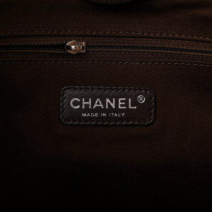 Chanel Canvas Small Deauville Tote Beige Brown 6 of 12