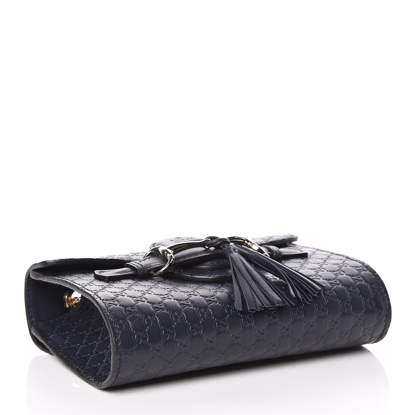 Microguccissima Mini Emily Chain Shoulder Bag Blue