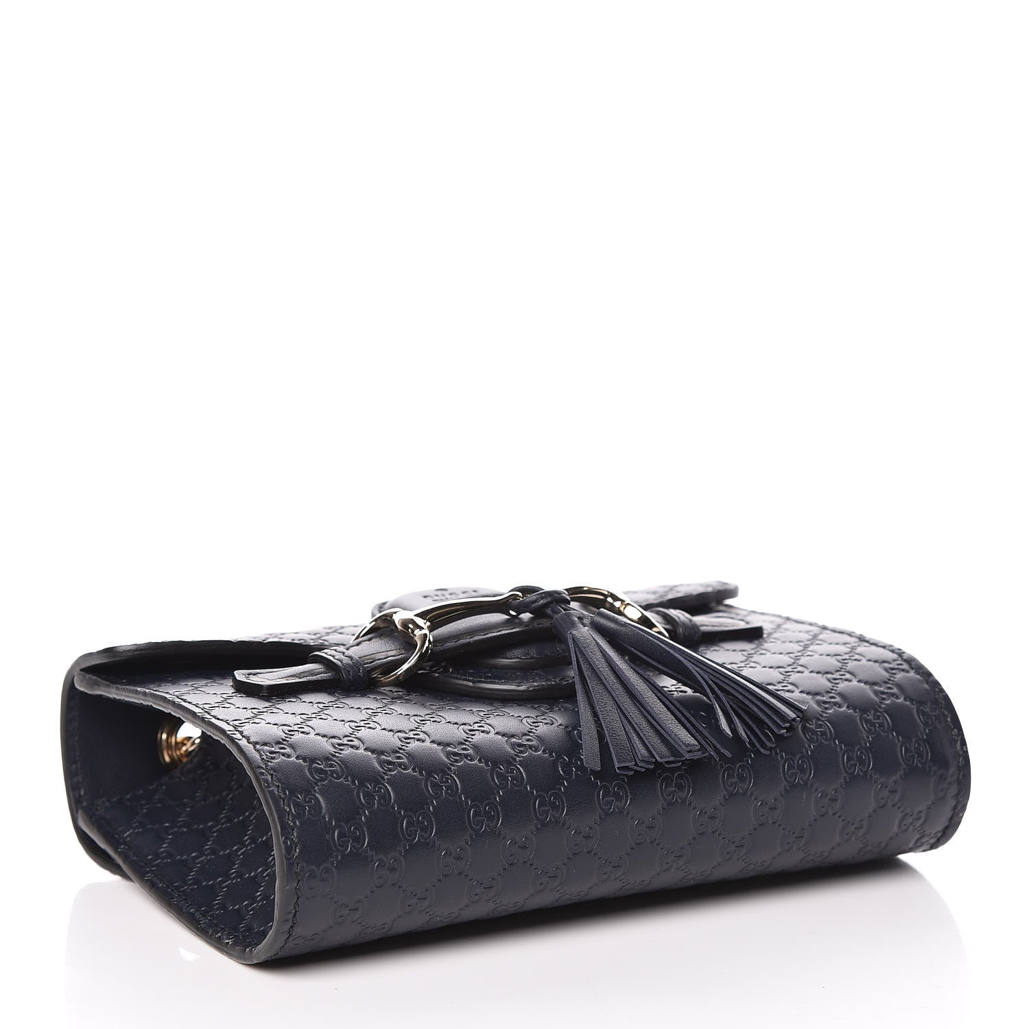Gucci Microguccissima Mini Emily Chain Shoulder Bag Blue 4 of 9
