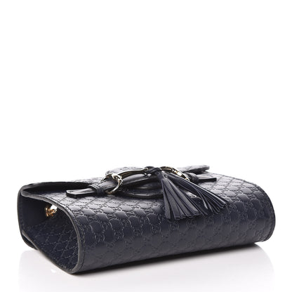 Gucci Microguccissima Mini Emily Chain Shoulder Bag Blue 4 of 9