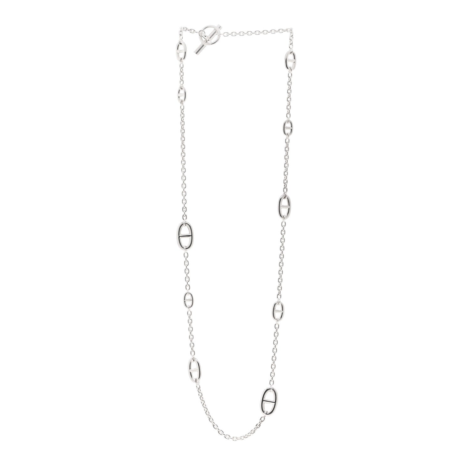 Hermes Sterling Silver Farandole Necklace 80 3 of 6