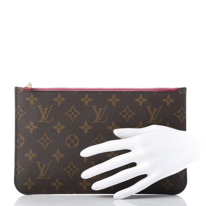 Louis Vuitton Monogram Neverfull MM GM Pochette Pivoine 2 of 7