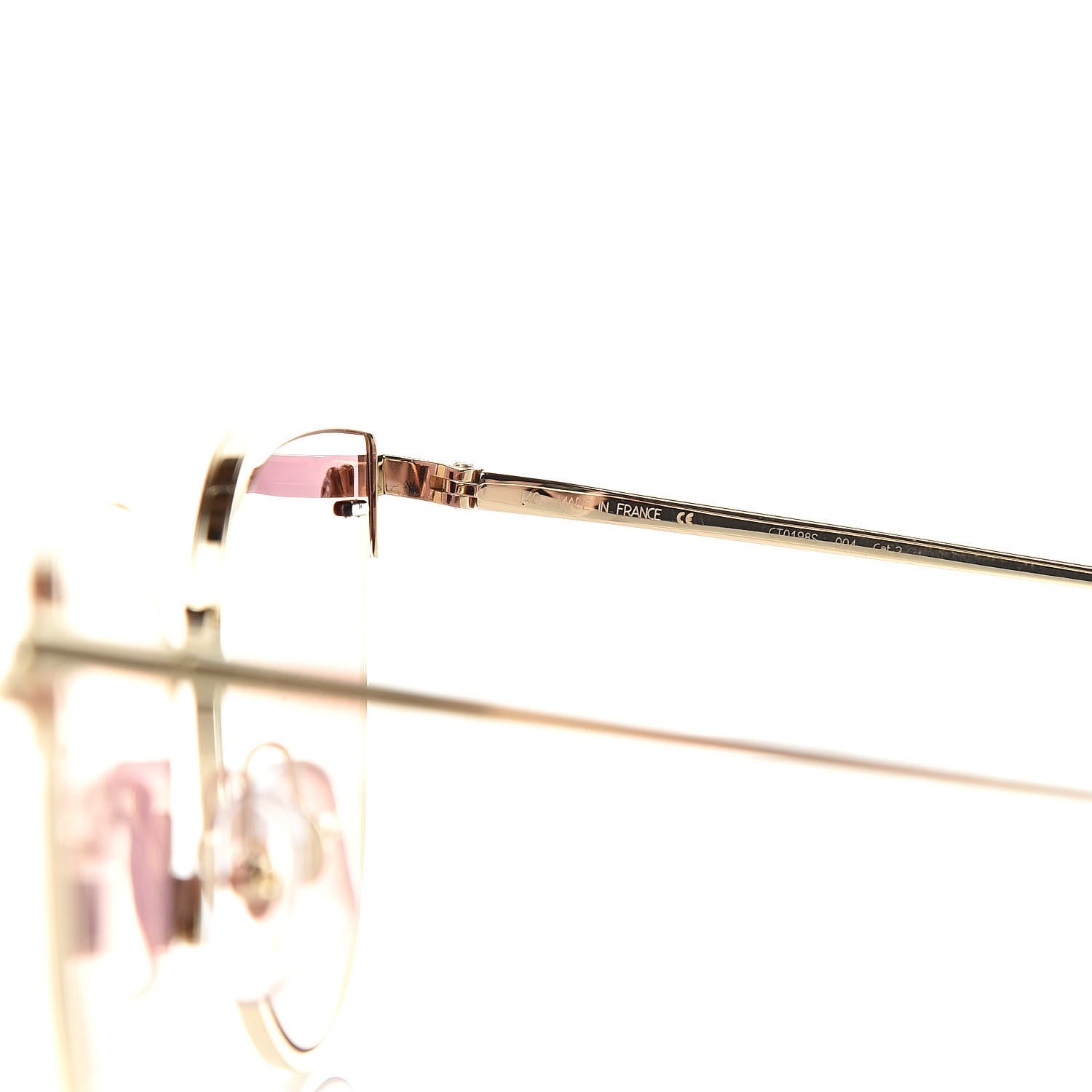 Cartier Panthere De Cat Eye Sunglasses Pink Flash Gold 5 of 7