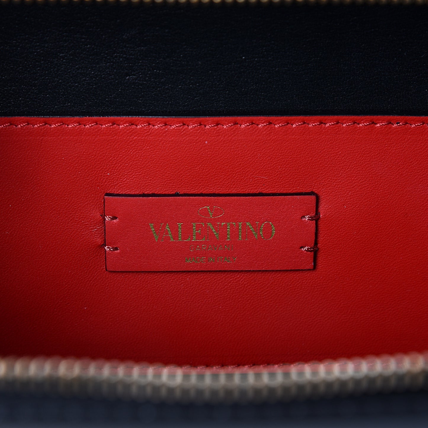 Smooth Calfskin VSling Crossbody Bag Black