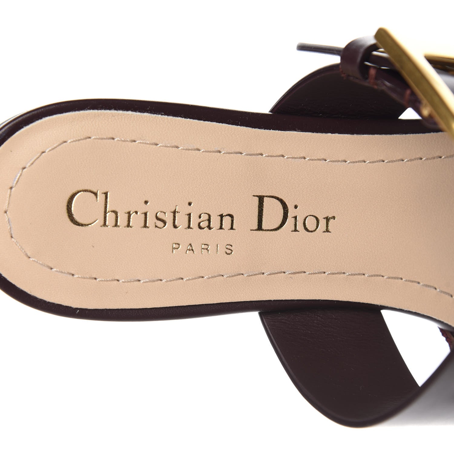 Christian Dior Technical Fabric D-Dior Ballerina Flat Mule 35.5 Rouge Black 7 of 9