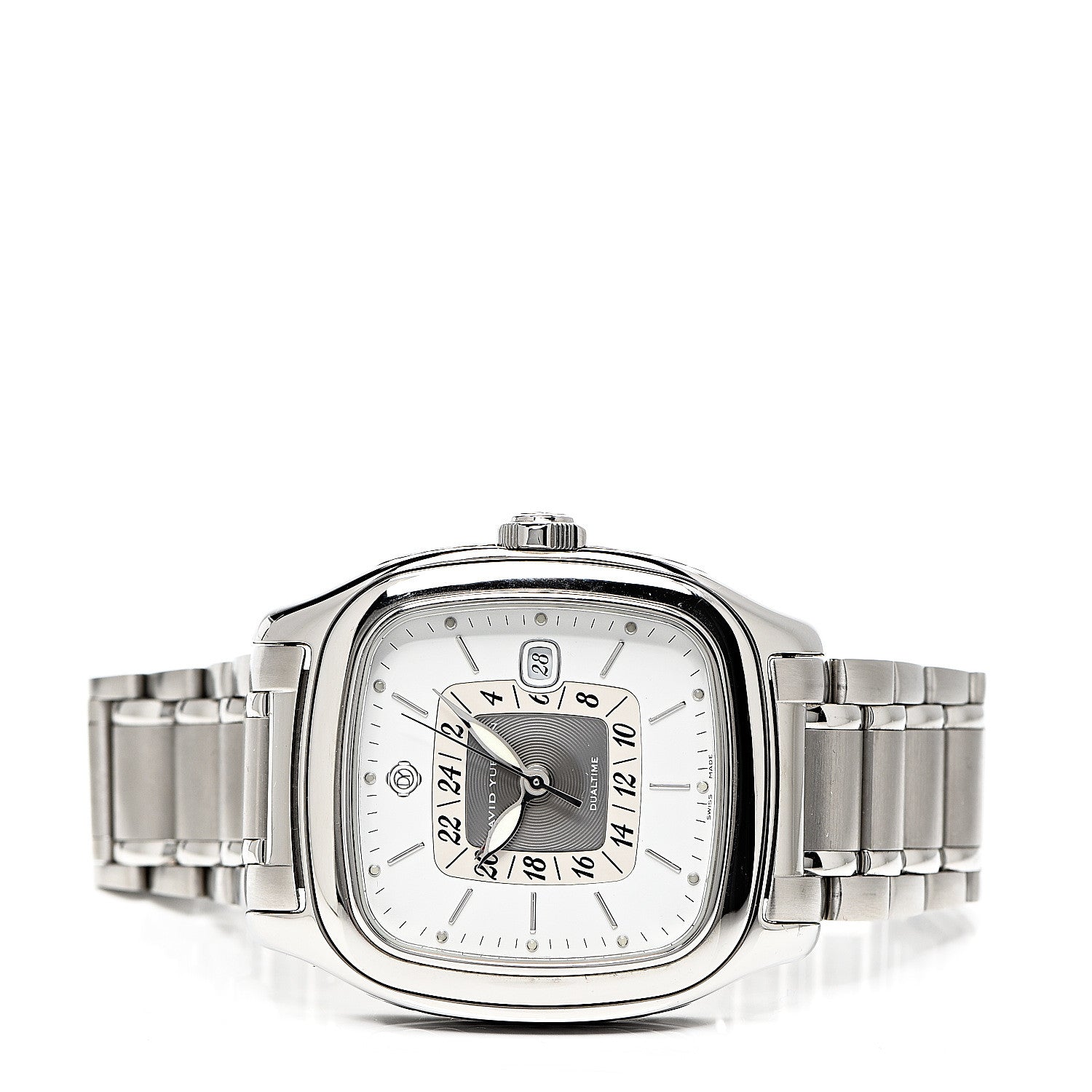 David Yurman Stainless Steel 41mm Thoroughbred GMT Automatic Watch 2 of 6