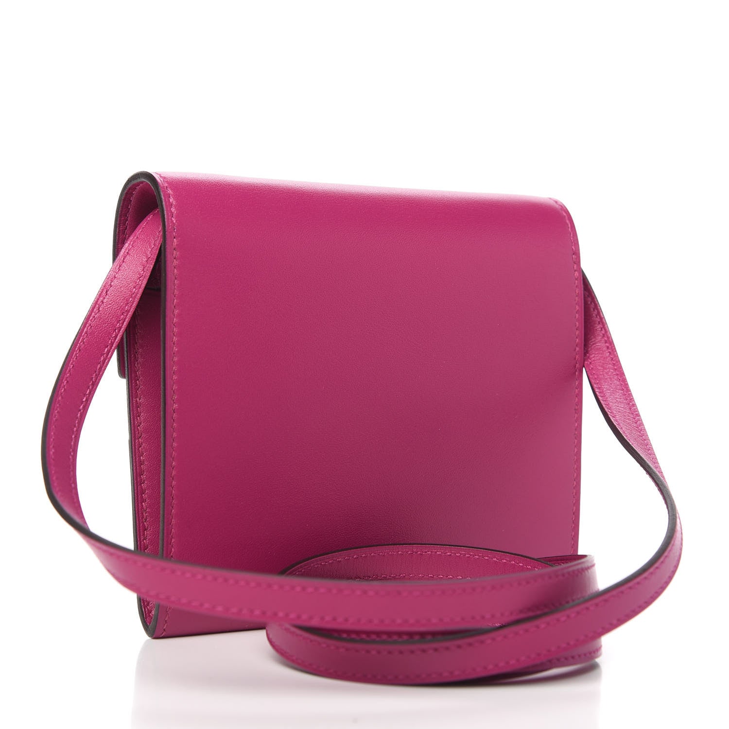 Hermes Villandry Calfskin Mini Cinhetic Wallet Rose Pourpre 3 of 9
