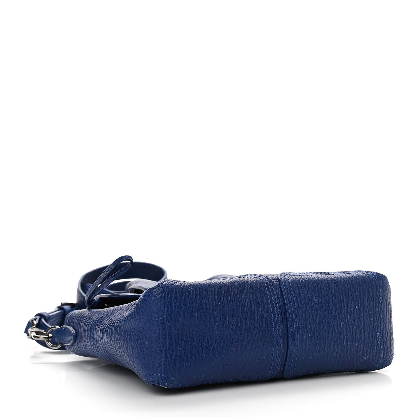 Textured Calfskin Mini Pashli Satchel Cobalt
