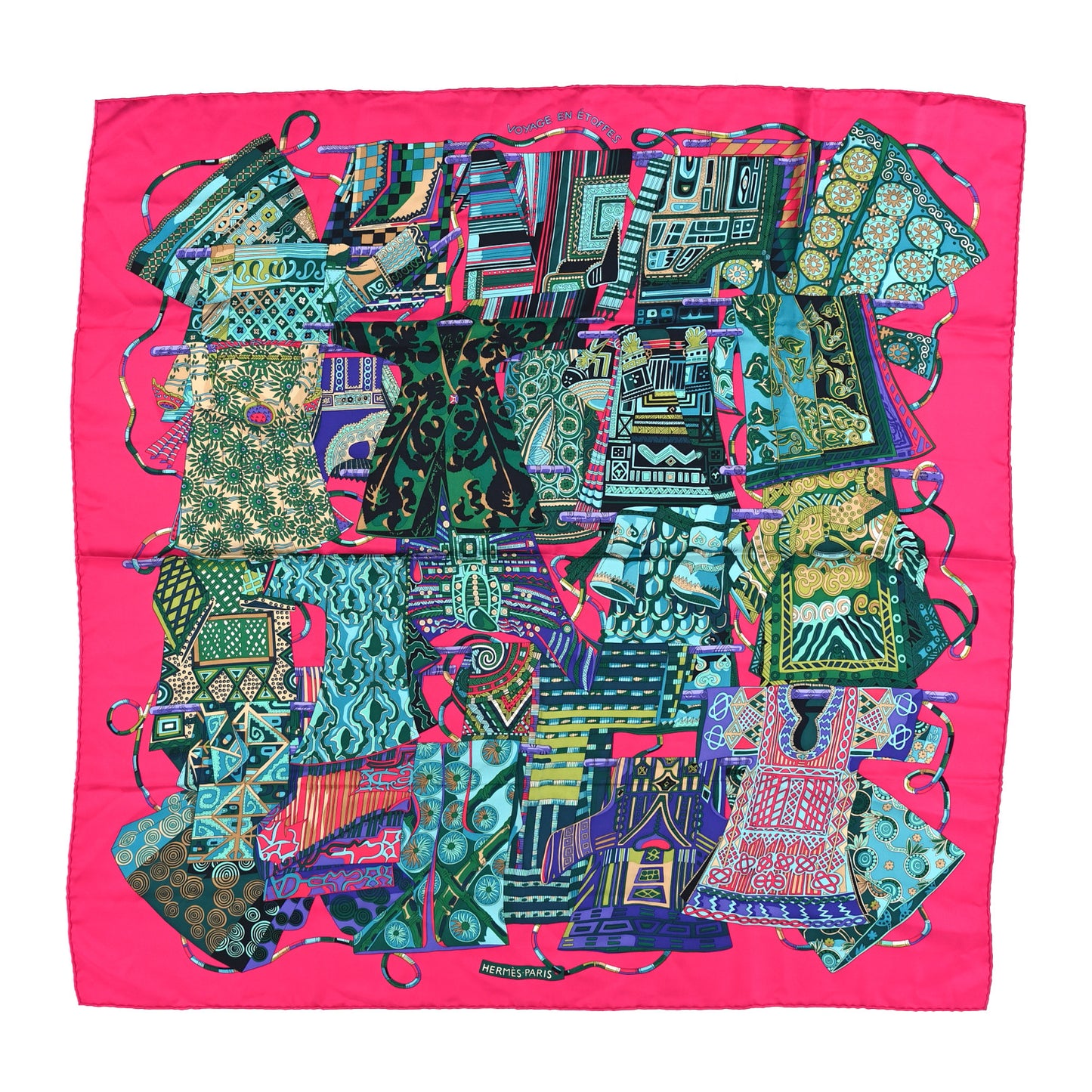 Silk Voyage En Etoffes Scarf 90