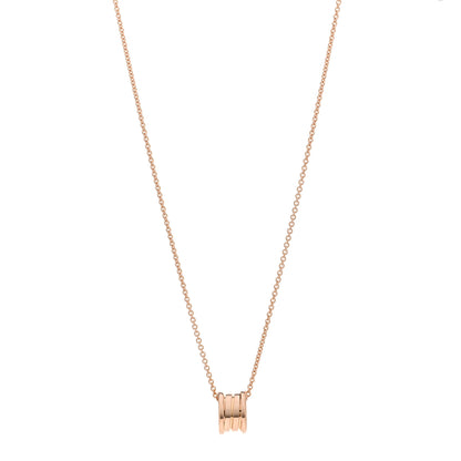 Bulgari 18K Rose Gold B.Zero1 Pendant Necklace 1 of 4
