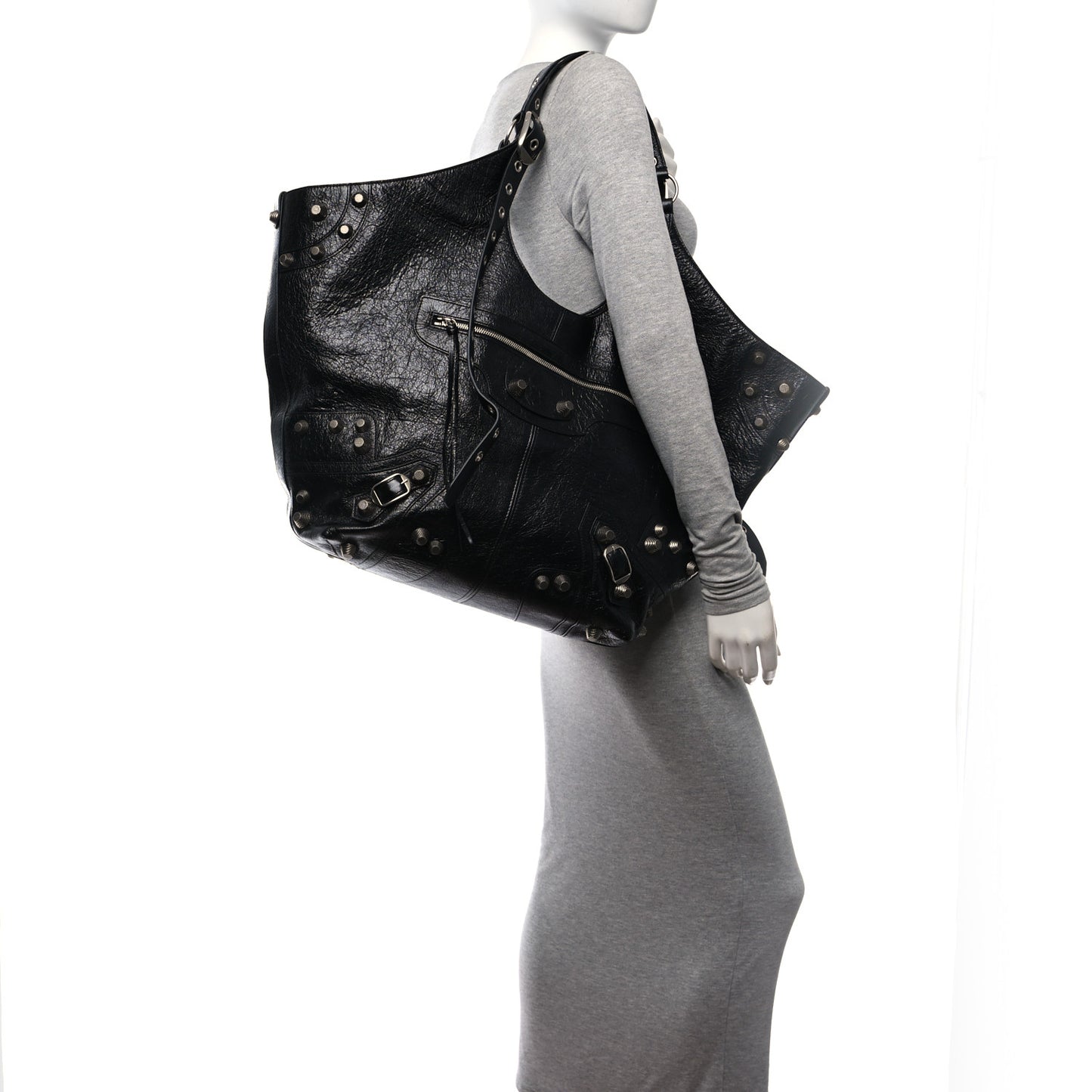 Agneau Arena Large Le Cagole Carry All Bag Black