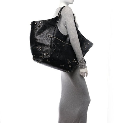 Balenciaga Agneau Arena Large Le Cagole Carry All Bag Black 3 of 10