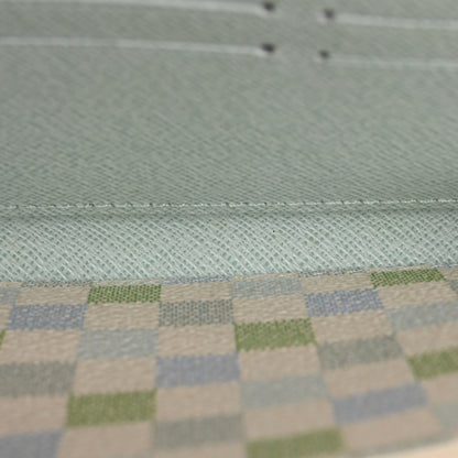 Louis Vuitton Damierlicious Zippy Wallet Pistachio Green 5 of 10
