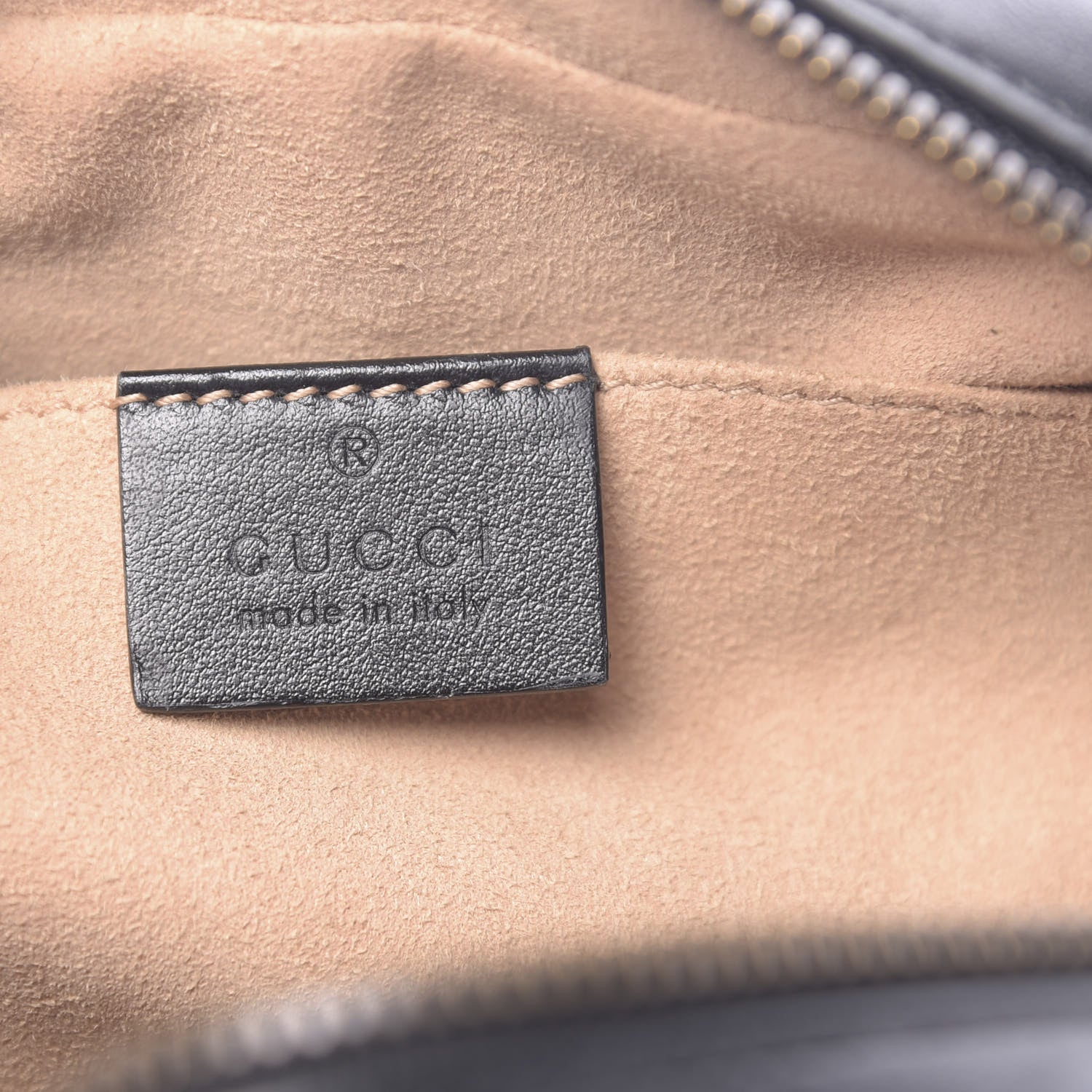 Gucci Calfskin Matelasse Small GG Marmont Chain Shoulder Bag Black 6 of 11