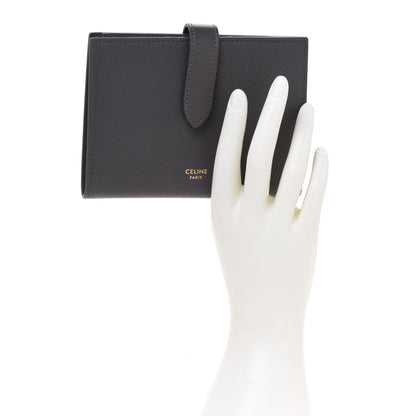 Celine Grained Calfskin Medium Multifunction Strap Wallet Grey 2 of 9