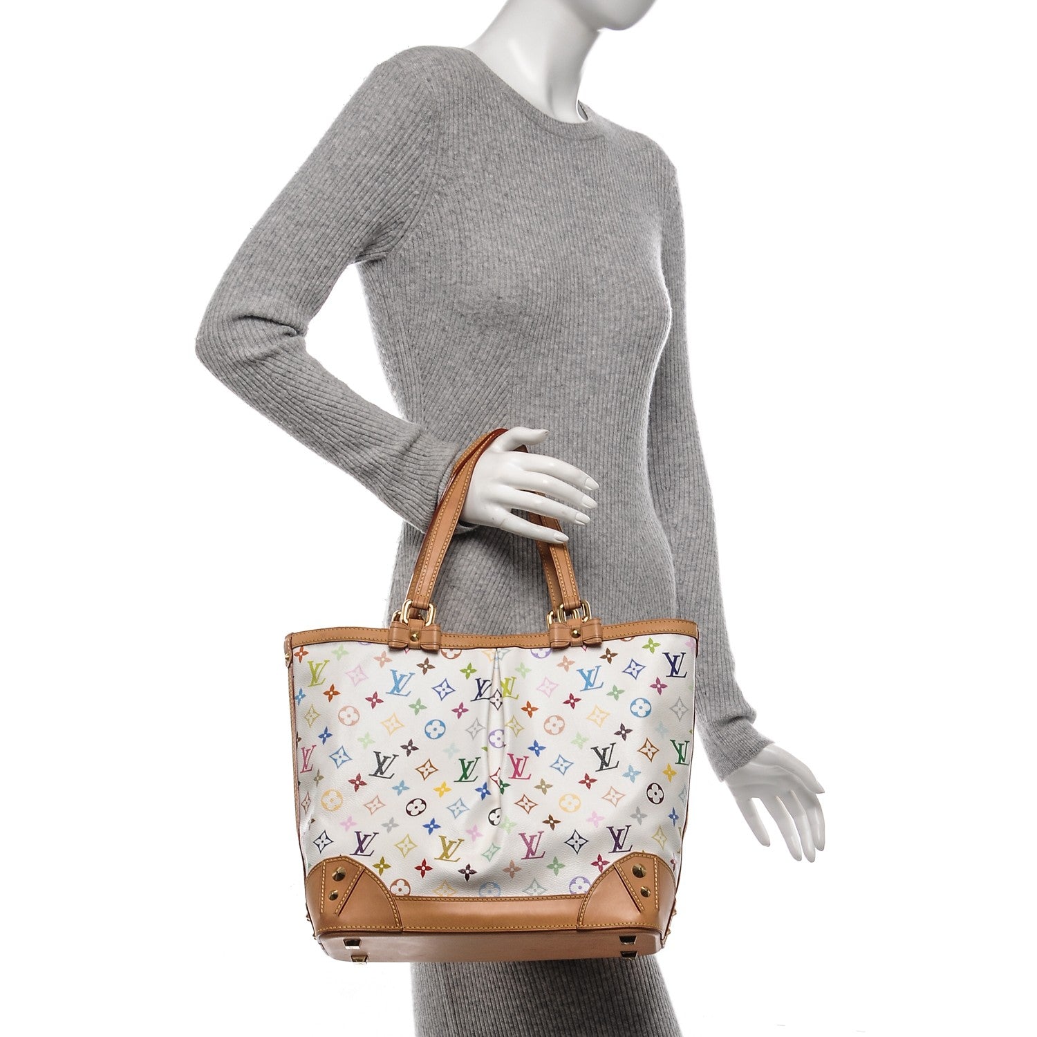 Louis Vuitton Monogram Multicolor Sharleen GM White 2 of 8