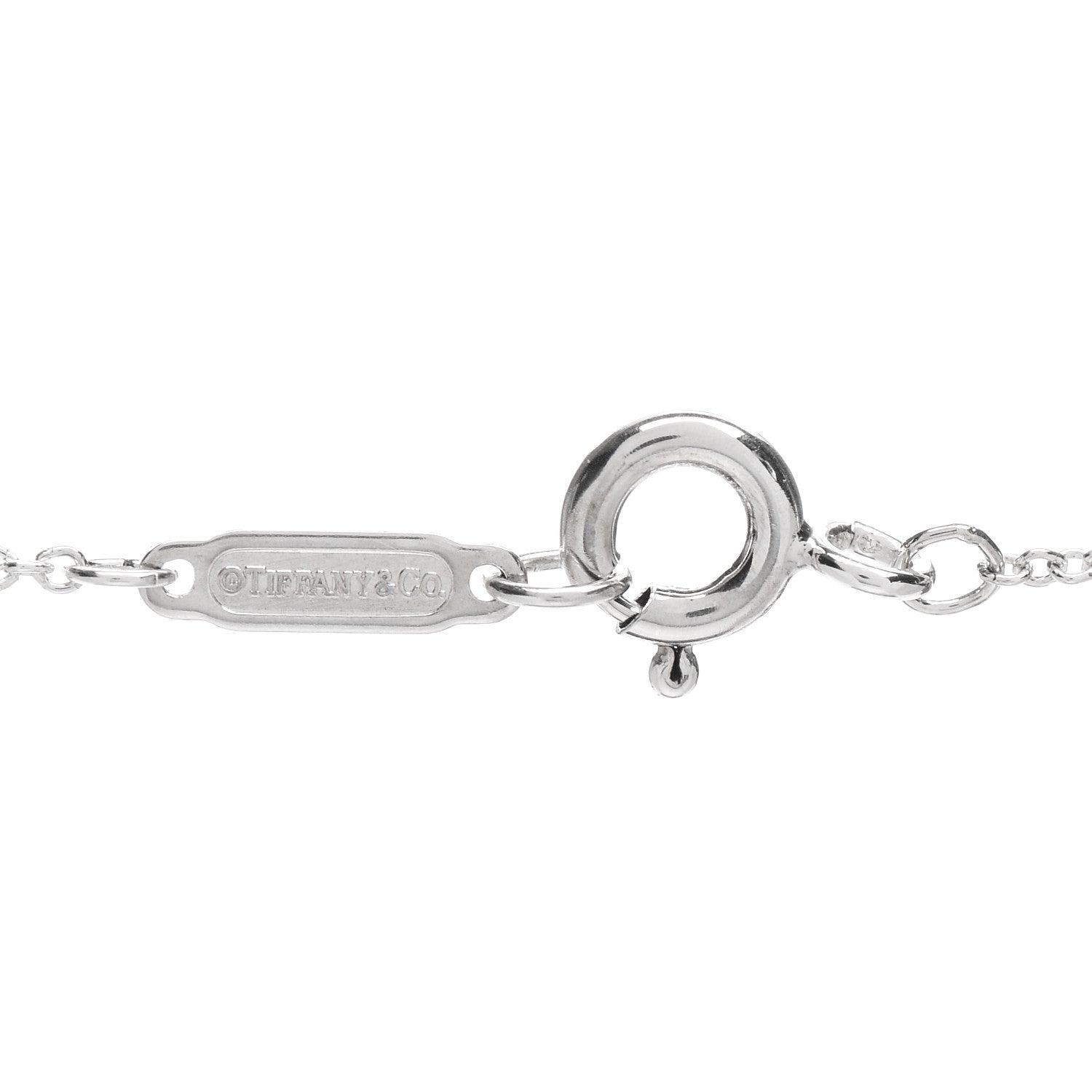 Tiffany Sterling Silver 1837 Interlocking Circles Pendant Necklace 4 of 4