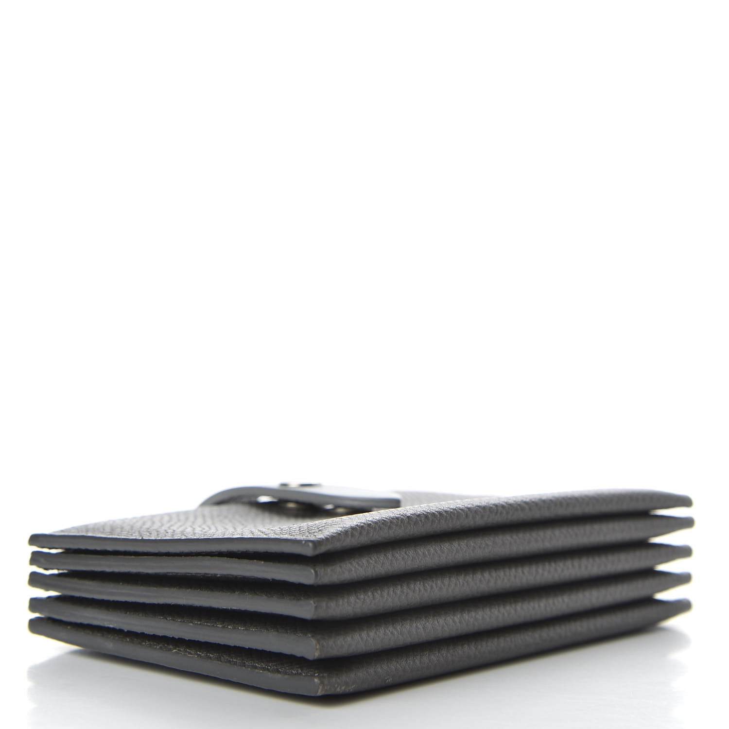 Celine Grained Shiny Calfskin Accordion Card Holder Grey 4 of 7