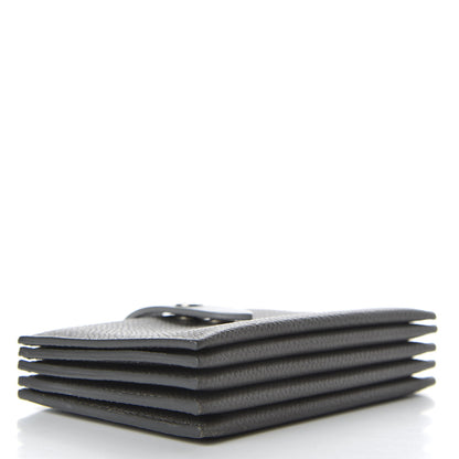 Celine Grained Shiny Calfskin Accordion Card Holder Grey 4 of 7