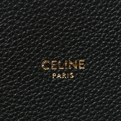 Celine Soft Grained Calfskin Small Belt Cabas Phantom Black 6 of 9