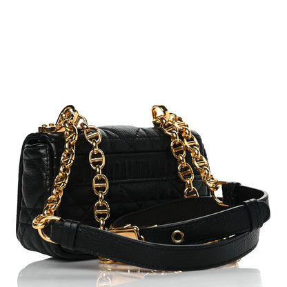 Christian Dior Supple Calfskin Cannage Micro Caro Bag Black 3 of 10