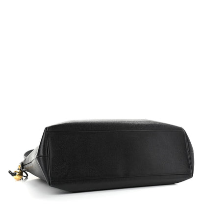 Chanel Caviar CC Shopper Tote Black 3 of 9