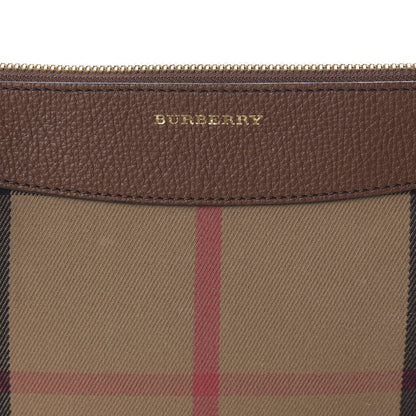 Burberry House Check Derby Peyton Crossbody Clutch Bag Tan 10 of 10