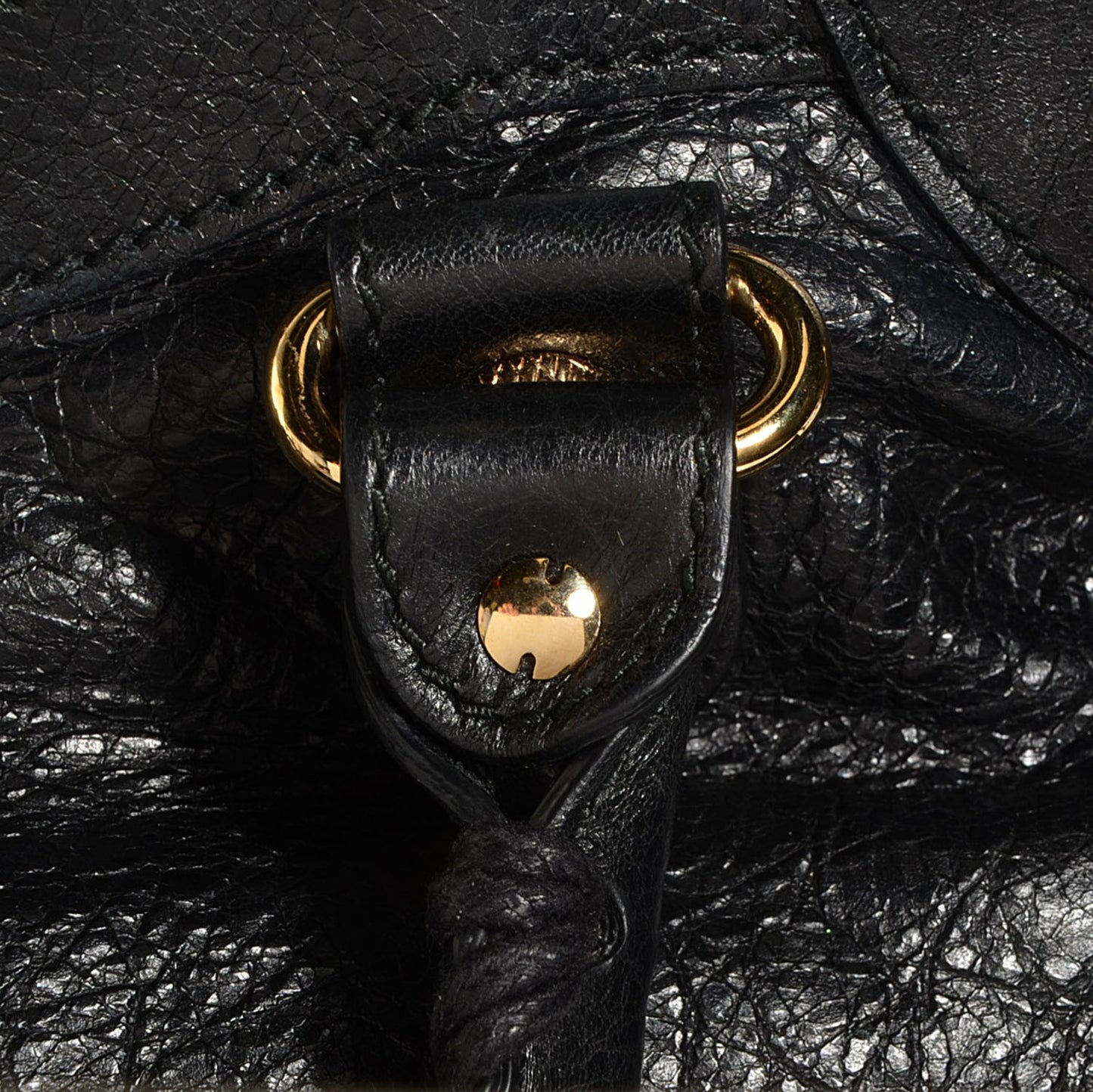 Agneau Giant 12 Gold Hardware Velo Black