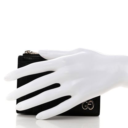 Gucci Guccissima Signature Coin Case Card Holder Black 2 of 7