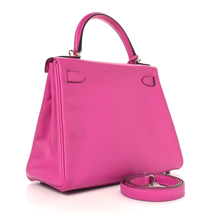 Hermes Evercolor Kelly Retourne 28 Rose Pourpre 3 of 14