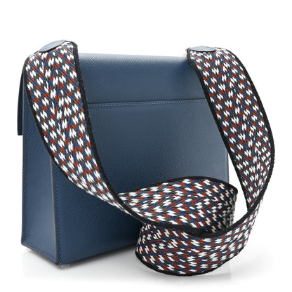 Hermes Epsom Mini Verrou Large Strap Bag Deep Blue 3 of 17