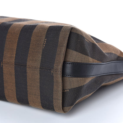 Fendi Pequin Cuoio Vegetale Medium Hobo Tobacco Rosso Black 9 of 10