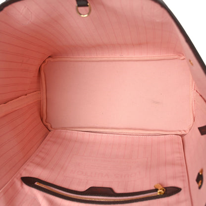 Louis Vuitton Damier Ebene Neo Neverfull MM Rose Ballerine 5 of 9