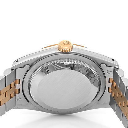 Rolex Stainless Steel 18K Yellow Gold 36mm Oyster Perpetual Datejust Watch Champagne 16233 4 of 4