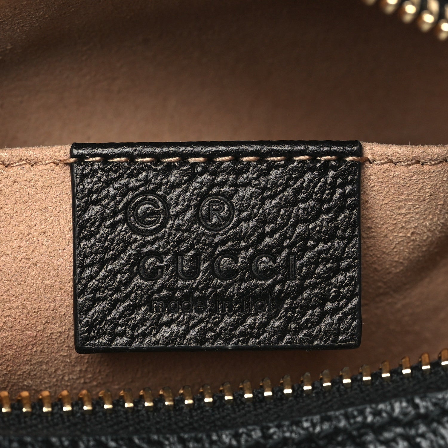 Gucci Calfskin Web Mini Ophidia Shoulder Bag Black 6 of 10