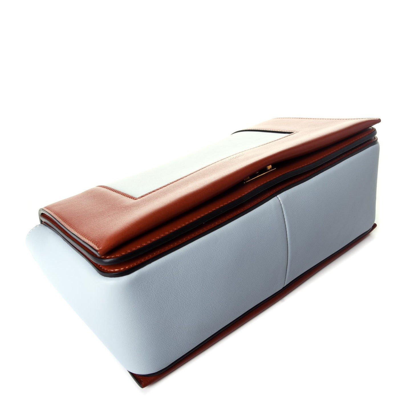 Shiny Smooth Calfskin Medium Frame Shoulder Bag Maple Frost