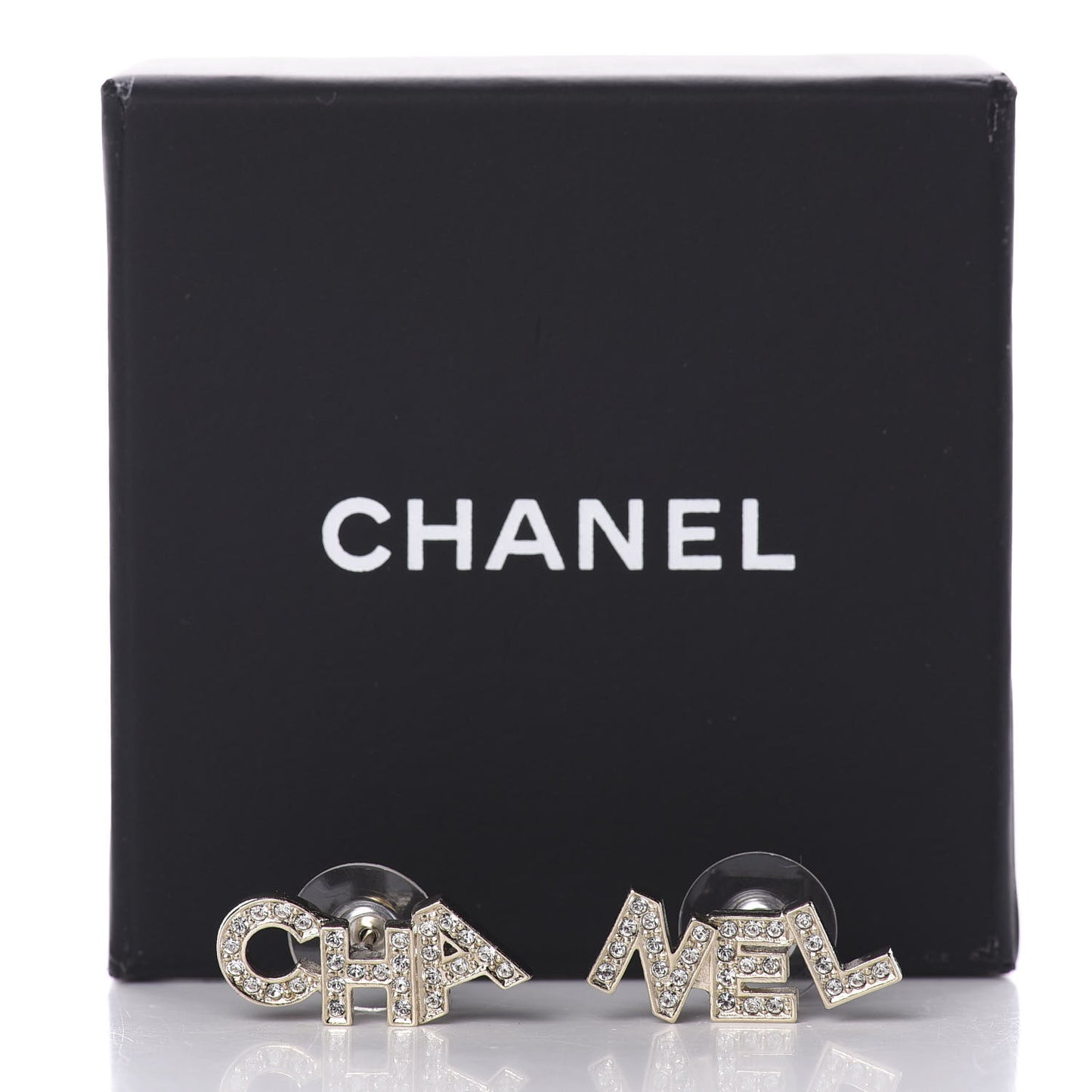 Crystal Pearl Signature Stud Earrings Gold