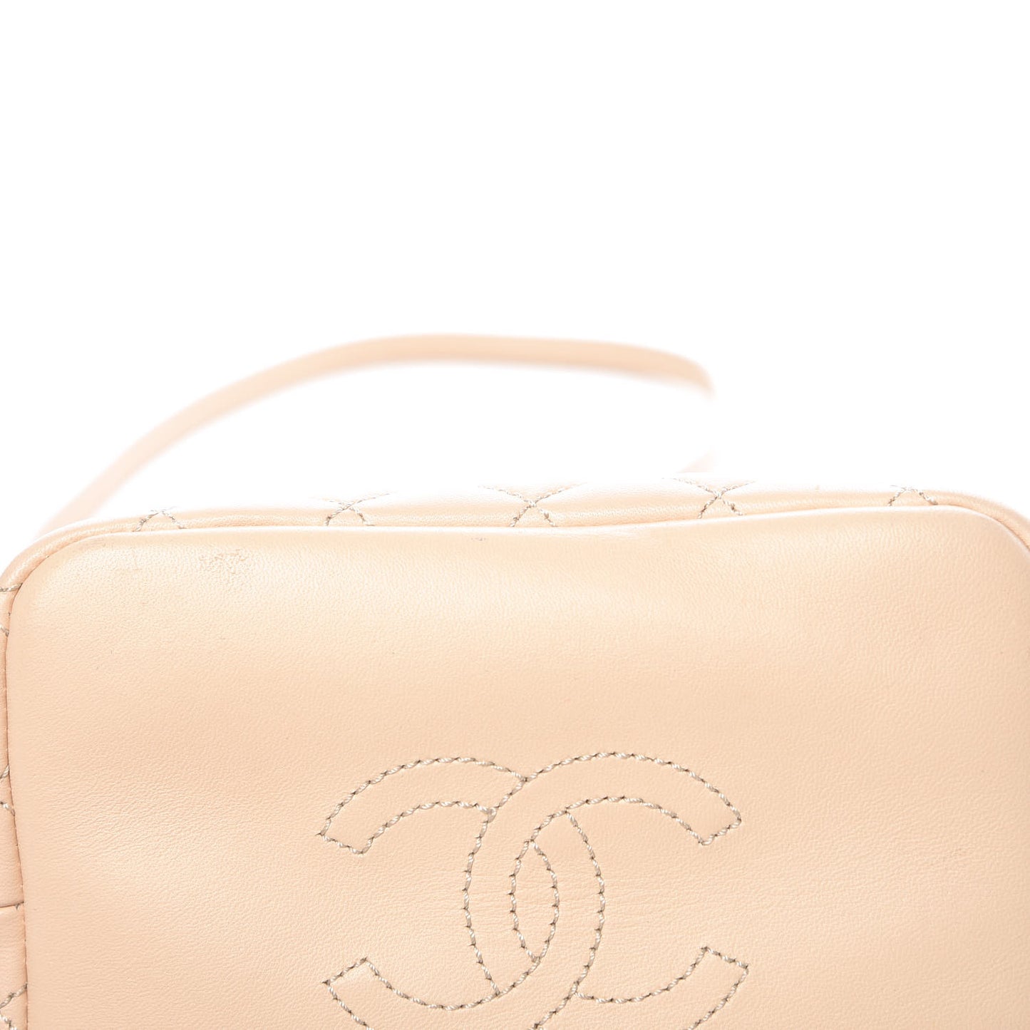Lambskin Quilted Hobo Beige