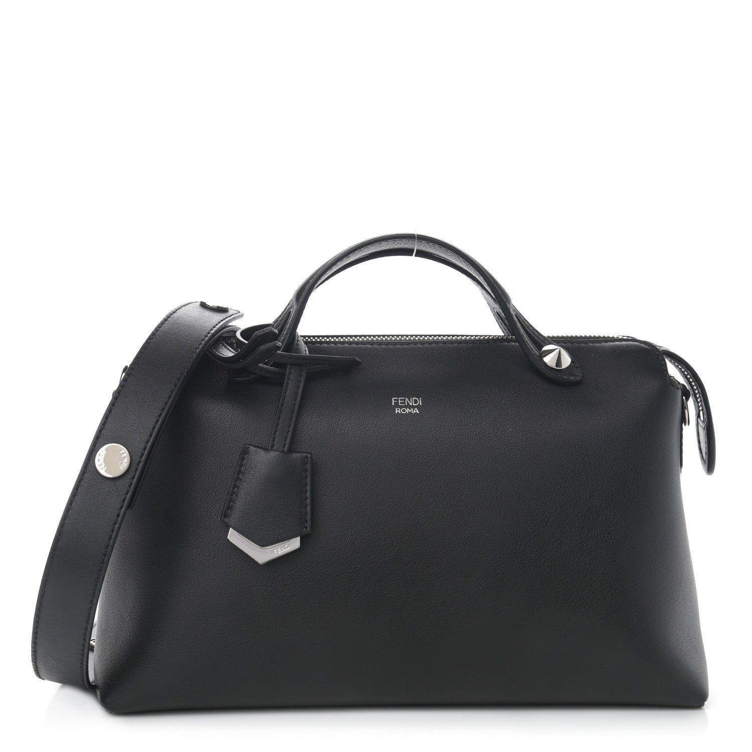 Fendi Vitello Dolce Medium By The Way Boston Bag Black 1 of 9
