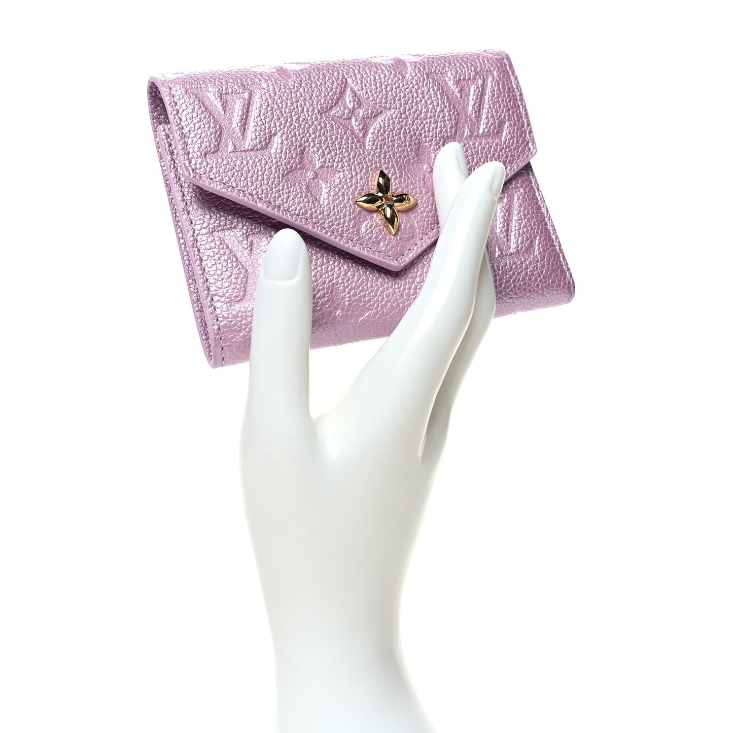 Empreinte Monogram Flower Victorine Wallet Pearly Lilac