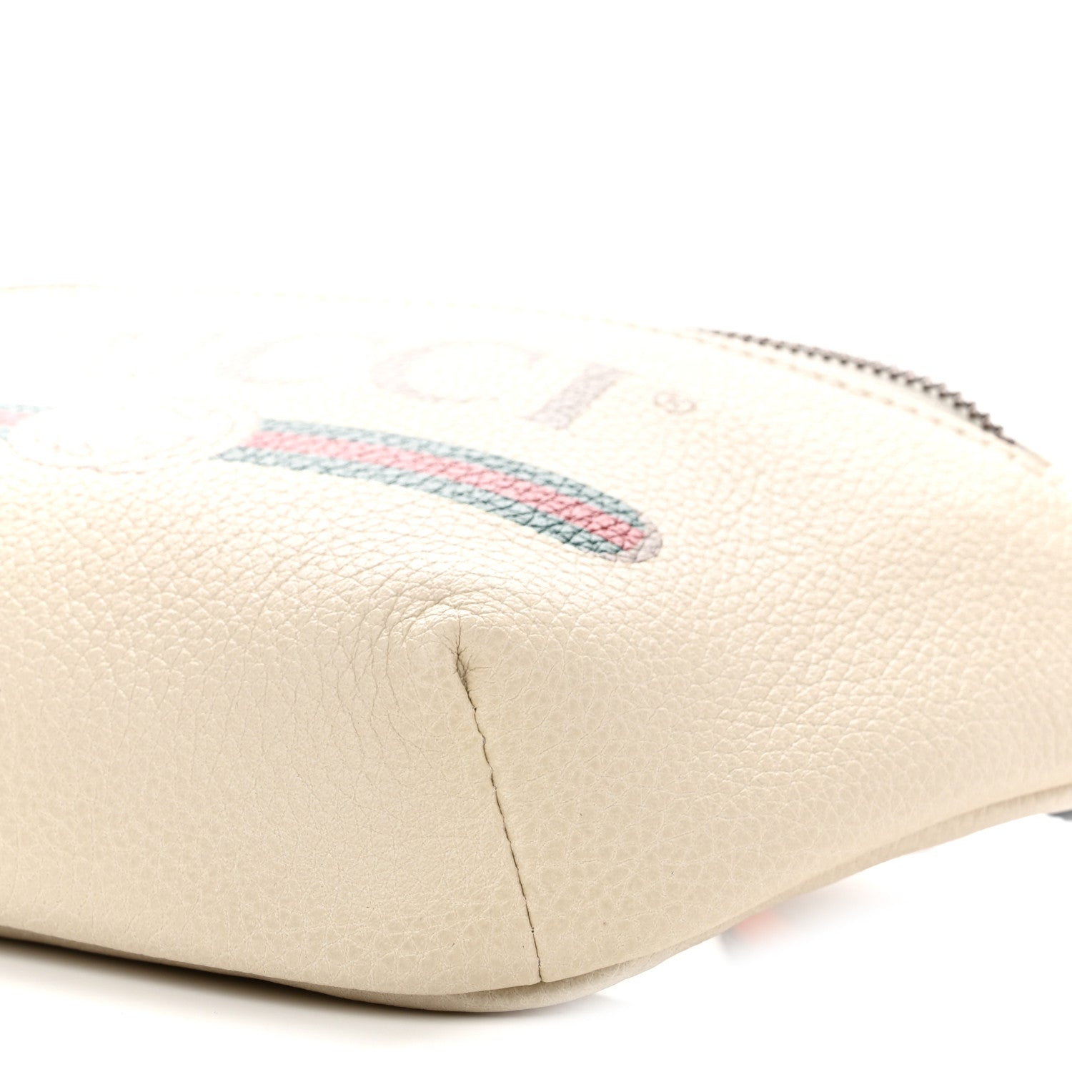 Gucci Grained Calfskin Small Logo Belt Bag White 10 of 10