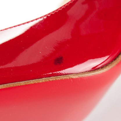 Christian Louboutin Patent Simple 100 Pumps 38.5 Red 8 of 8