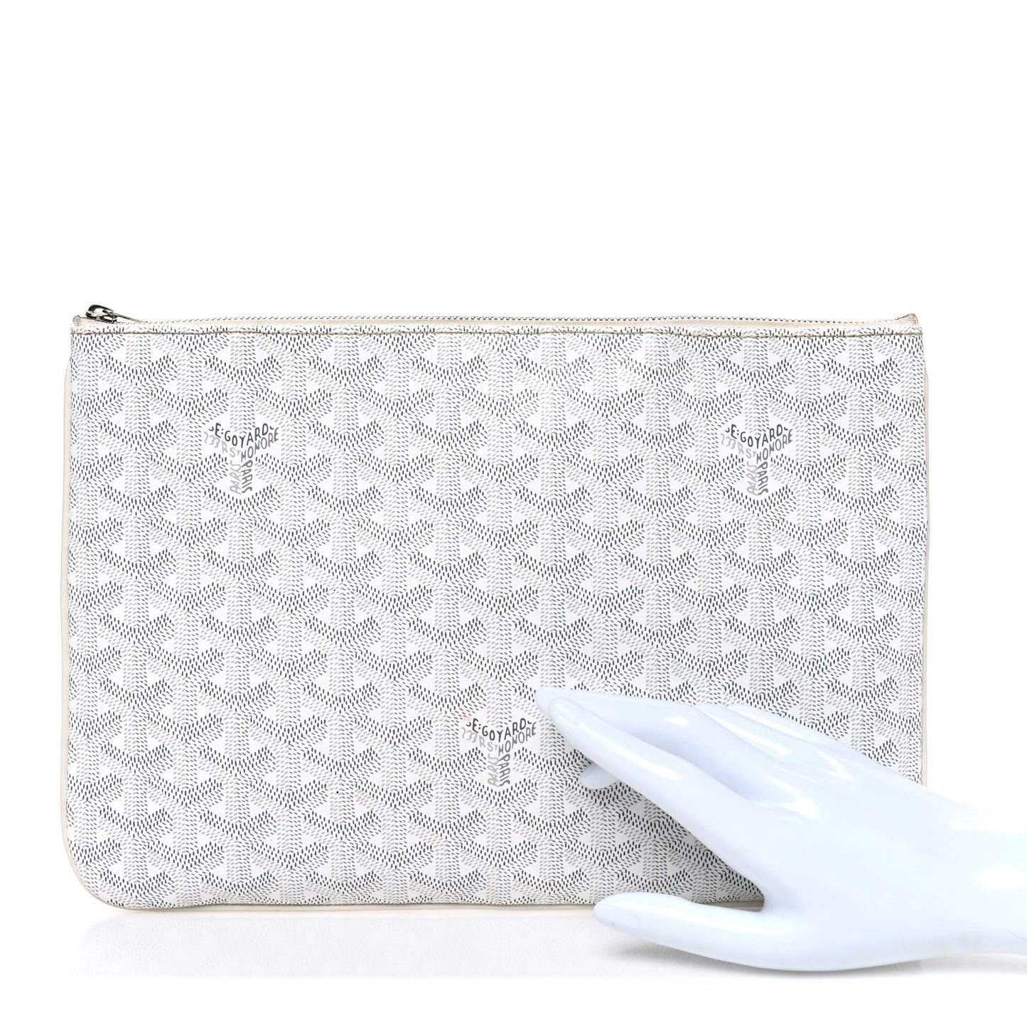 Goyardine Senat Pochette MM White