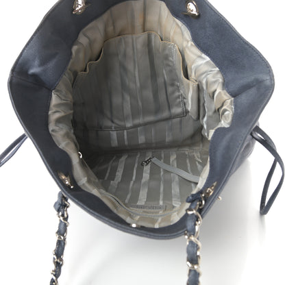 Chanel Denim Small CC Discus Tote Blue 6 of 12