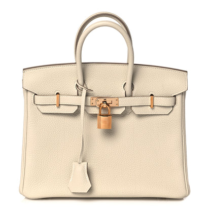 Hermes Togo Birkin 25 Craie 1 of 35