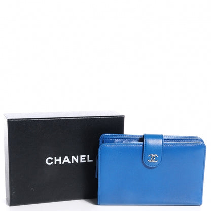 Chanel Caviar Sevruga Zip Pocket Wallet Dark Blue 5 of 8
